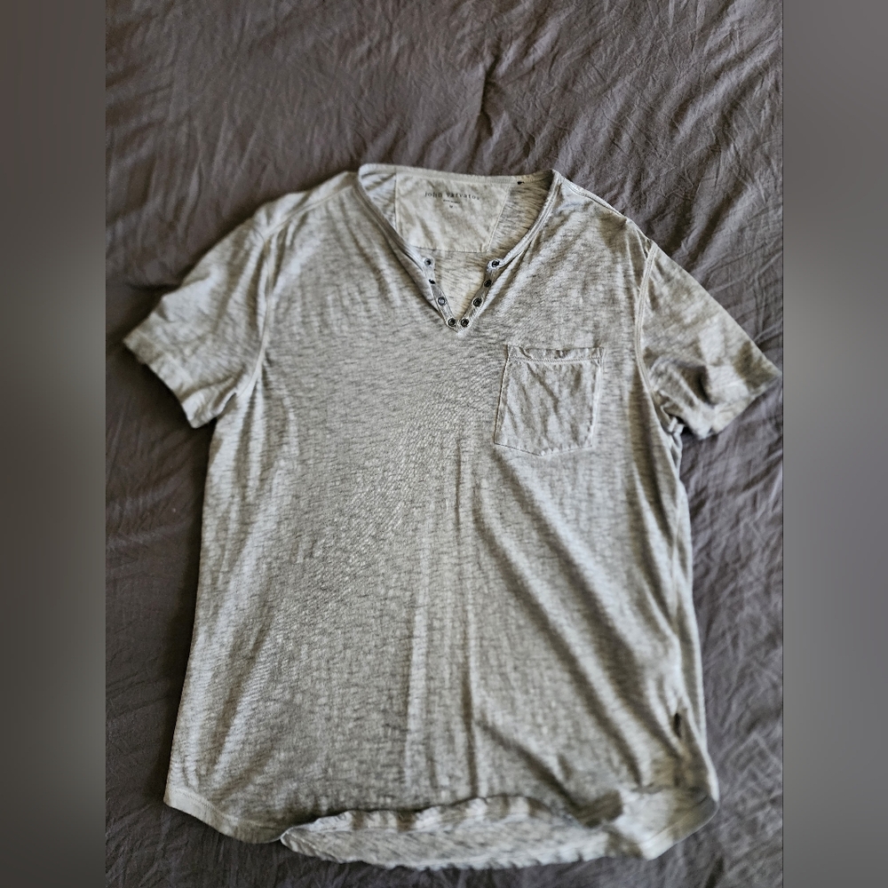 John Varvatos short-sleeved tee gray size medium NWOT